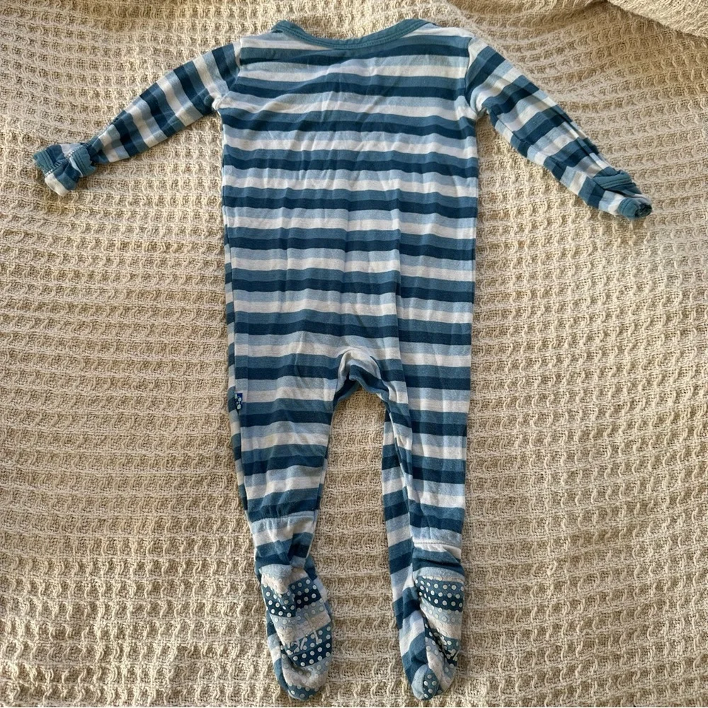 Kickee Pants Button Footie - Picture 3 of 3